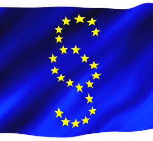 Paragrafzeichen auf EU-Flagge