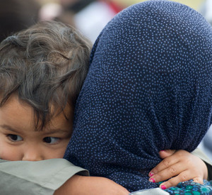 Flüchtlingsfrau mit Kind