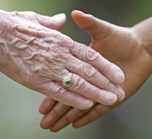 Begr��ung per Handschlag